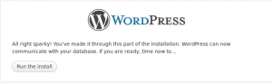 Wordpress Installation 3